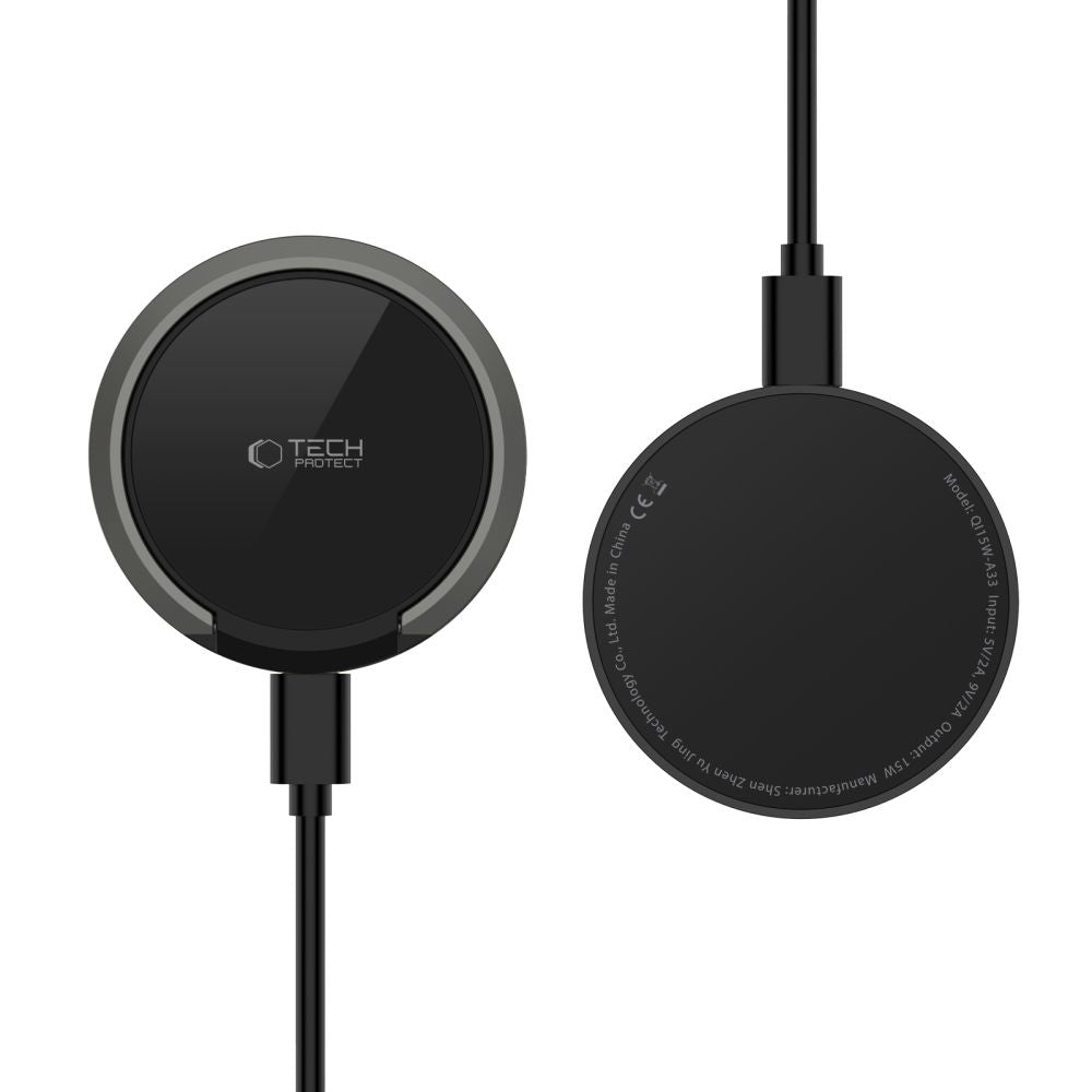 Tech-Protect QI15W-A33 15W Ασύρματος Φορτιστής MagSafe - Black