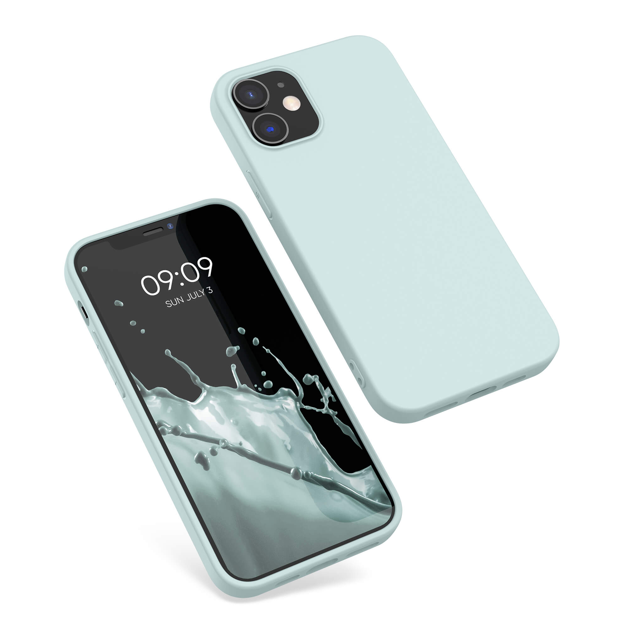 KW iPhone 12 / iPhone 12 Pro Θήκη Σιλικόνης TPU - Frosty Mint - 53938.200