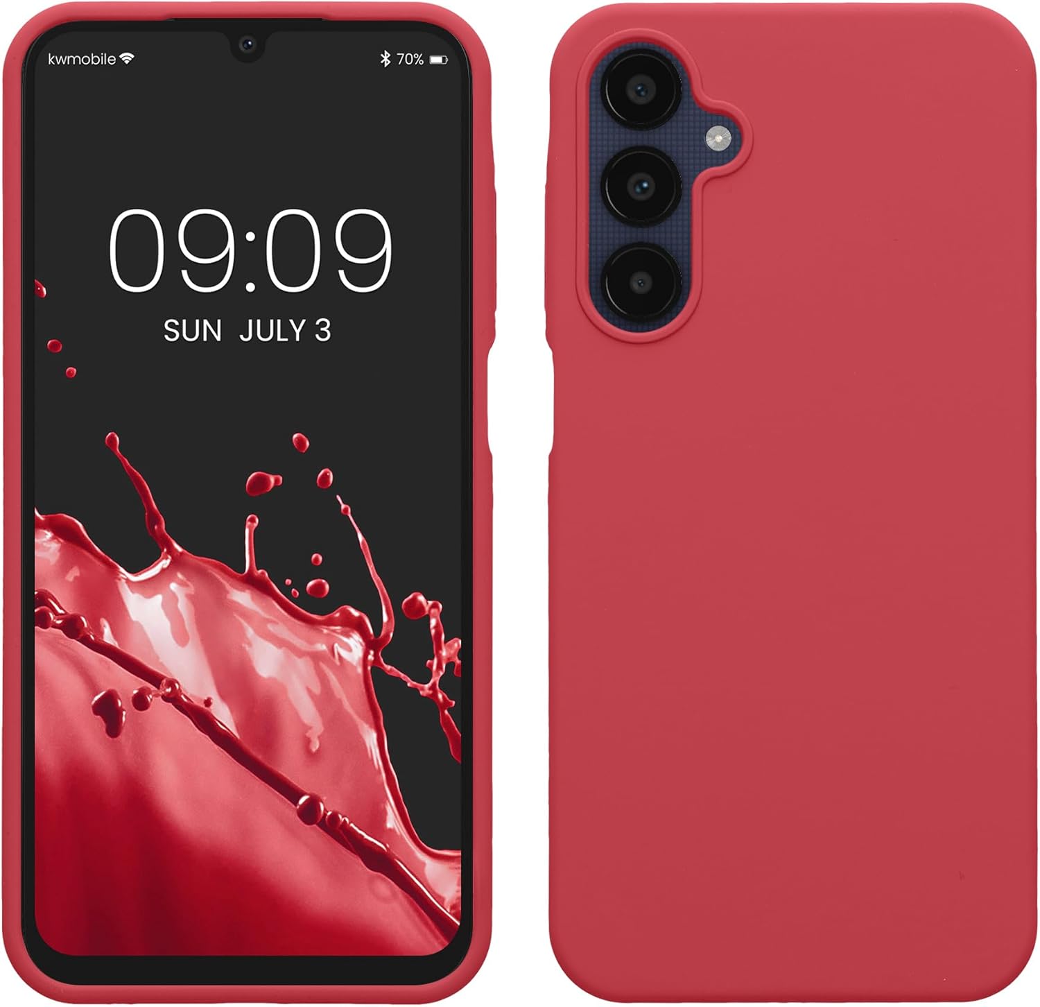 KW Samsung Galaxy A25 5G Θήκη Σιλικόνης Rubberized TPU - Dark Rose