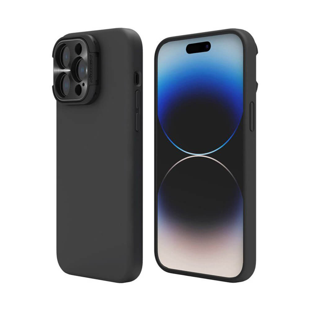 Nillkin iPhone 16 Pro Lens Wing Magnetic Σκληρή Θήκη με Μεταλλική Προστασία για την Κάμερα - Black