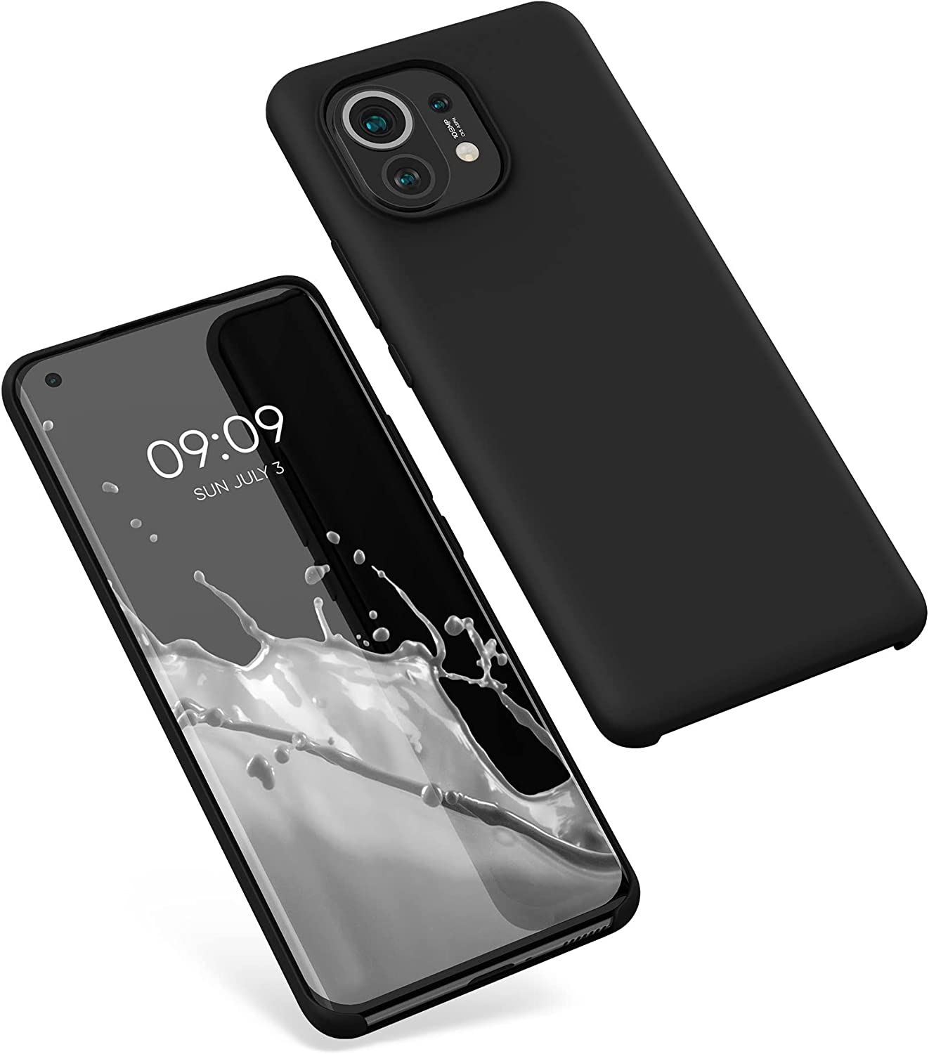 KW Xiaomi Mi 11 Θήκη Σιλικόνης Rubber TPU - Black - 54379.01