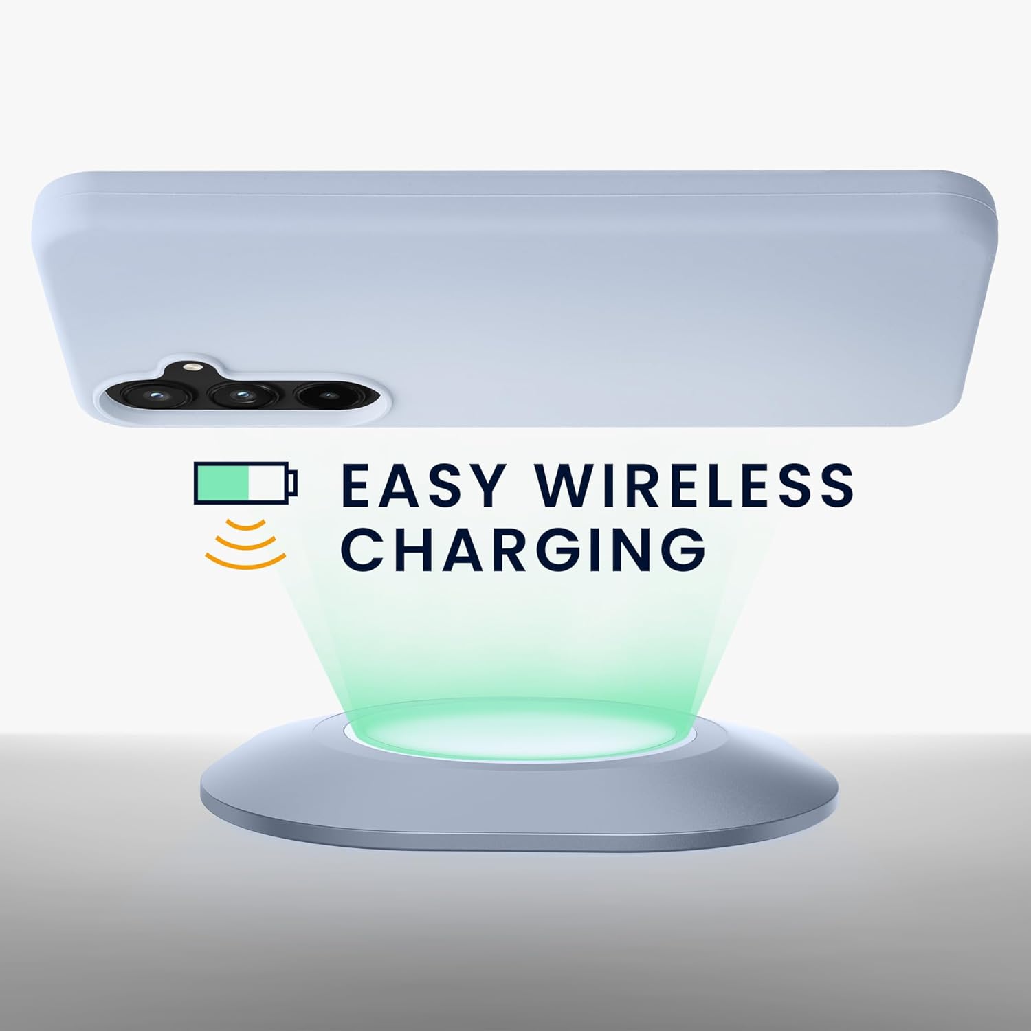 KW Samsung Galaxy A55 5G Θήκη Σιλικόνης Rubberized TPU - Light Blue Matte