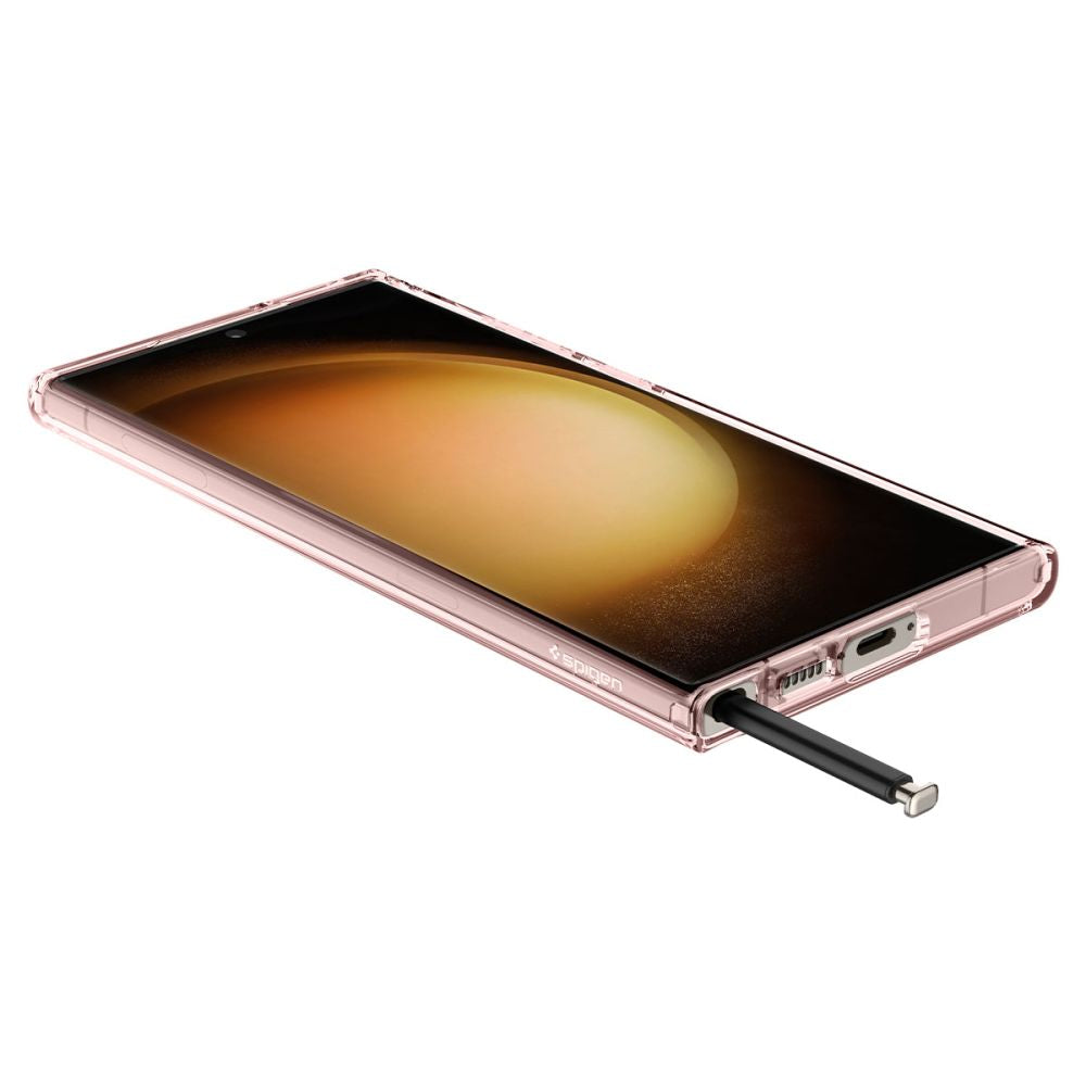 Spigen Samsung Galaxy S23 Ultra - Ultra Hybrid Σκληρή Θήκη με Πλαίσιο Σιλικόνης - Rose Crystal