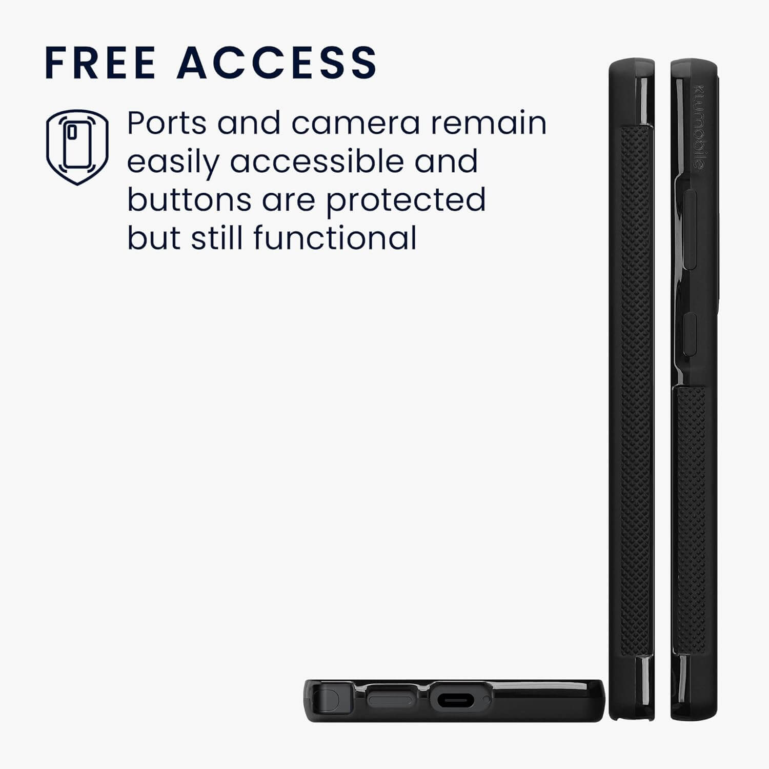 KW Samsung Galaxy S25 Ultra Θήκη από Φυσικό Ξύλο και Carbon - Dark Brown / Black