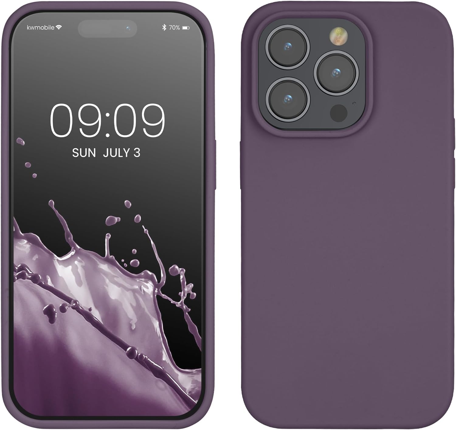 KW iPhone 14 Pro Θήκη Σιλικόνης Rubberized TPU - Light Iris