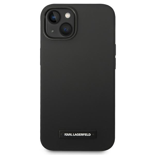 Karl Lagerfeld iPhone 14 Plus Silicone Plaque Magsafe Θήκη Σιλικόνης με MagSafe - Black - KLHMP14MSLMP1K