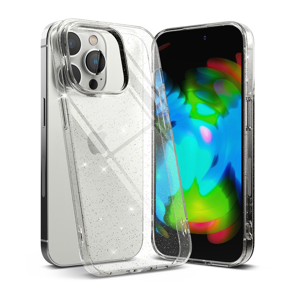Ringke iPhone 14 Pro Max Air Ultra Thin TPU Case Λεπτή Θήκη Σιλικόνης - Glitter - Διάφανη