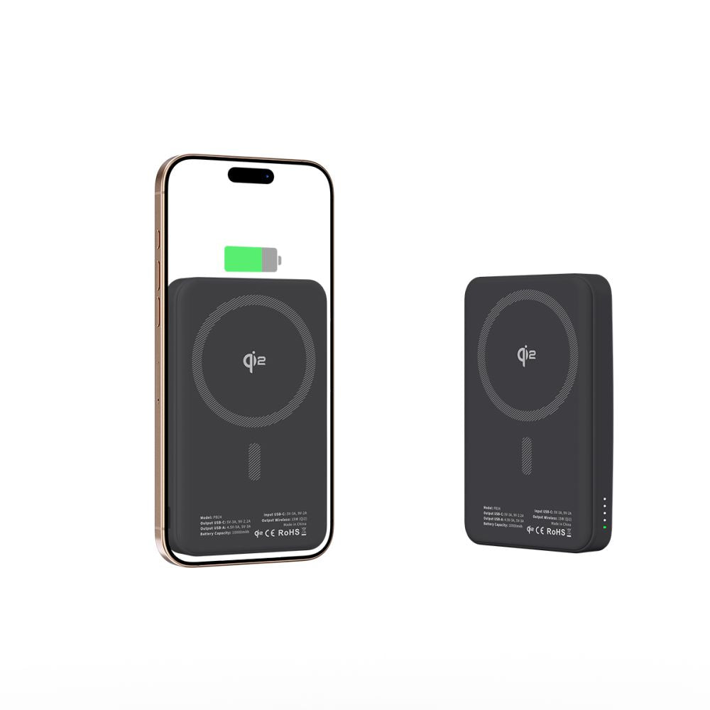 Tech-Protect PB24 Lifemag QI2 MagSafe PowerBank Μαγνητικό PowerBank Κινητού 10000 mAh - Black