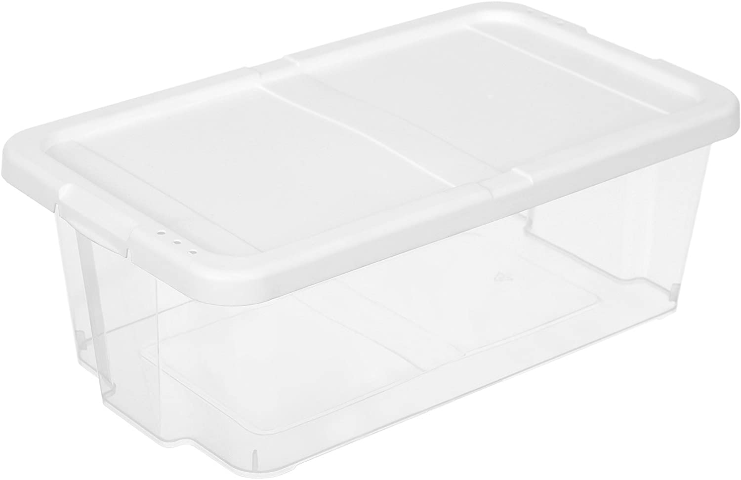 Songmics Σετ με 12 Πλαστικά Κουτιά Αποθήκευσης Υποδημάτων - White / Διάφανα - LSP12WT