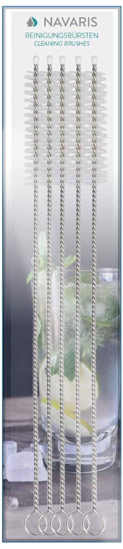 Navaris Cleaning Brushes for Straws Σετ με 5 Βούρτσες Καθαρισμού για Καλαμάκια - 46329.01