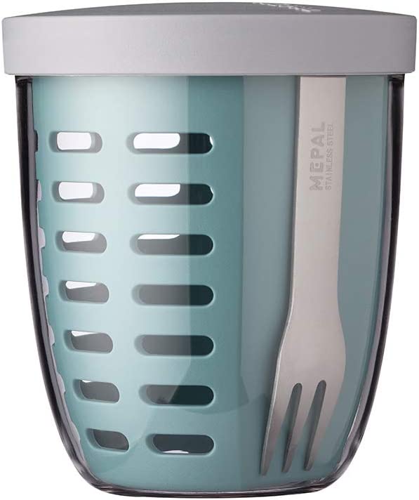 Mepal Fruit and Veggie Pot Ellipse - Δοχείο για Φρούτα και Λαχανικά - BPA Free - 600ml - Nordic Green