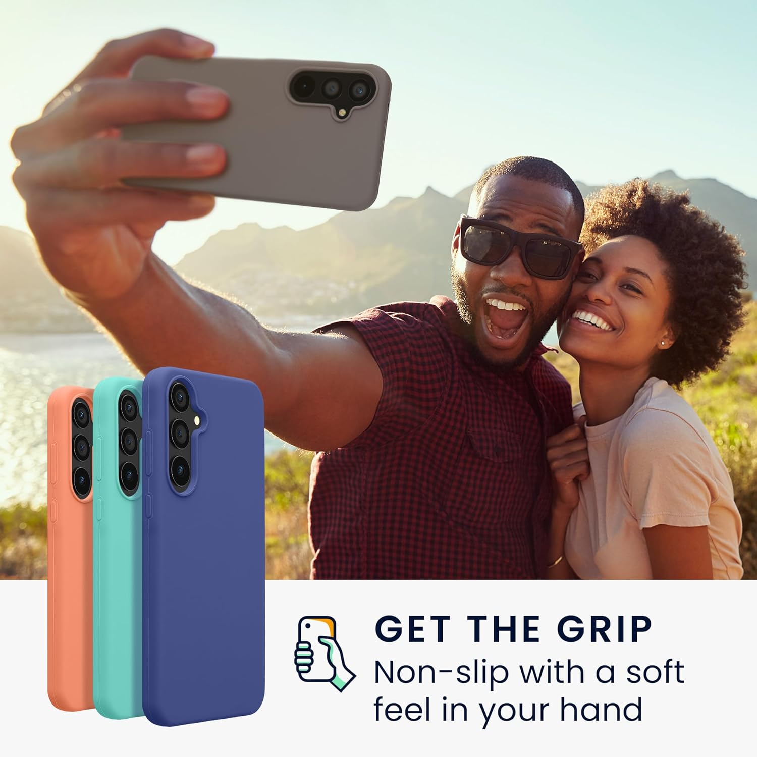 KW Samsung Galaxy A55 5G Θήκη Σιλικόνης Rubberized TPU - Stone Dust