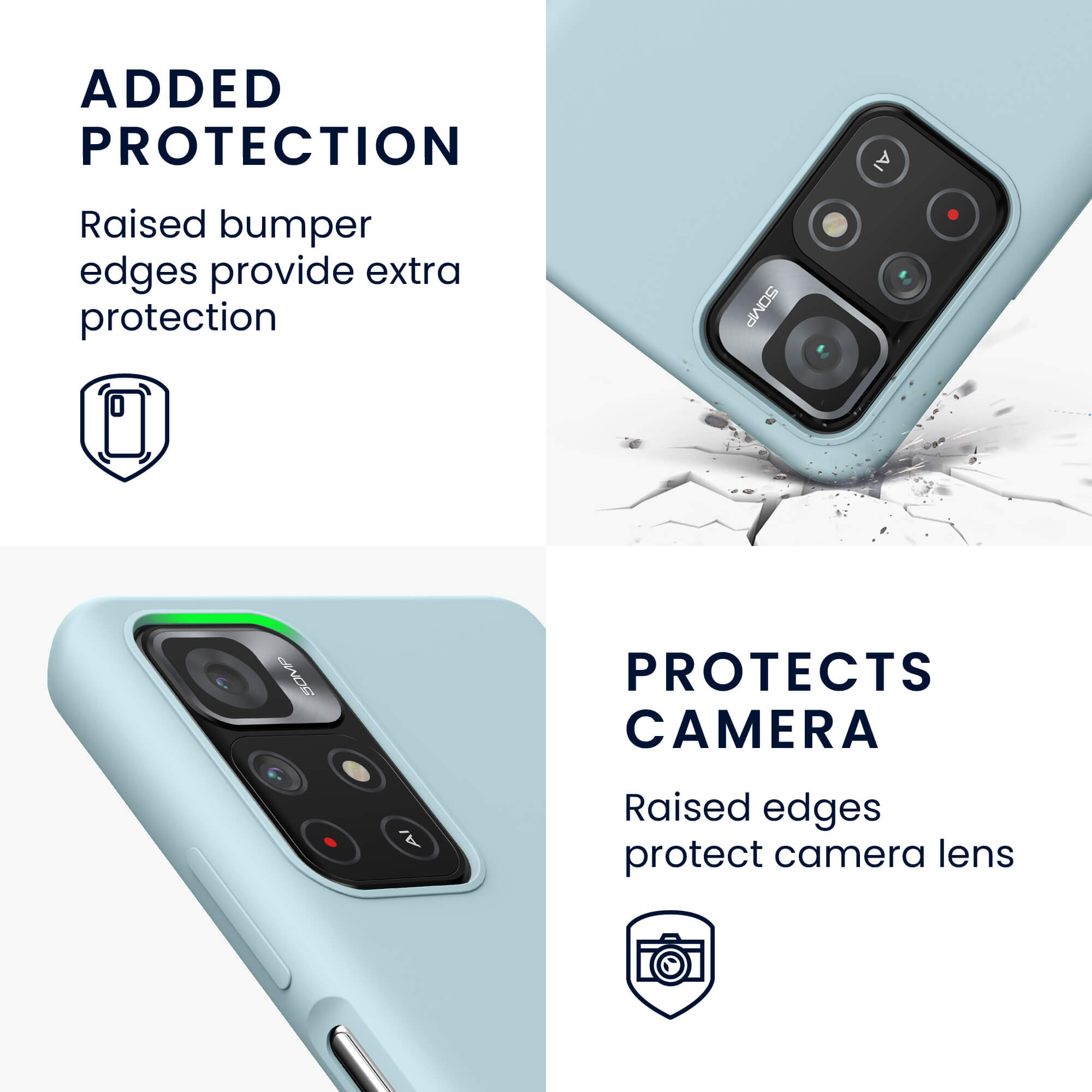 KW Xiaomi Poco M4 Pro 5G / Redmi Note 11S 5G Θήκη Σιλικόνης Rubber TPU - Frosty Mint - 56844.200