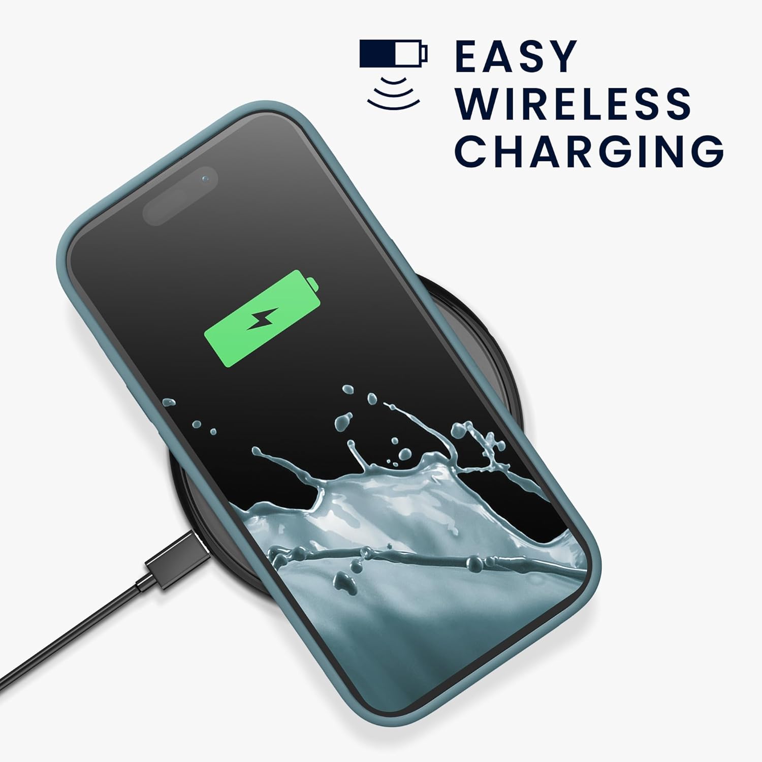 KW iPhone 15 Pro Θήκη Σιλικόνης Rubberized TPU - Antique Stone