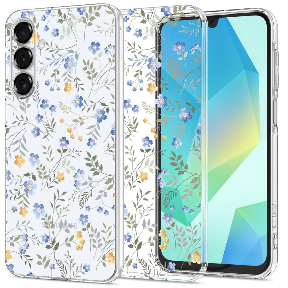 Tech-Protect Samsung Galaxy A16 4G / A16 5G Flexair+ Λεπτή Θήκη Σιλικόνης - Spring Flowers