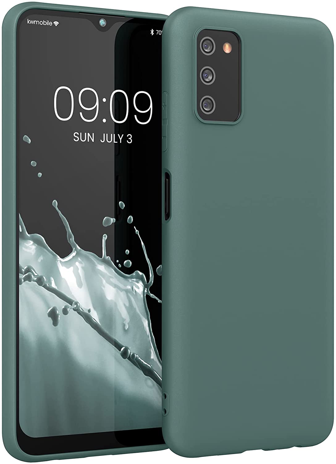 KW Samsung Galaxy A03s Θήκη Σιλικόνης TPU - Teal Green - 56517.171