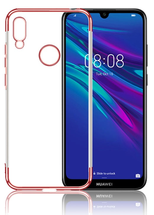 OEM Huawei Y6 2019 Electroplating Θήκη Σιλικόνης TPU - Rose Gold - Διάφανη