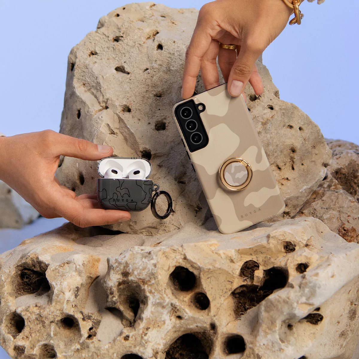 Burga iPhone 13 Pro Max Fashion Tough Σκληρή Θήκη - Dune