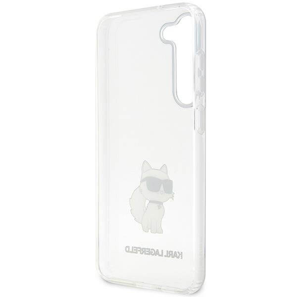 Karl Lagerfeld Samsung Galaxy S23+ - Ikonik Choupette Σκληρή Θήκη με Πλαίσιο Σιλικόνης - Clear - KLHCS23MHNCHTCT