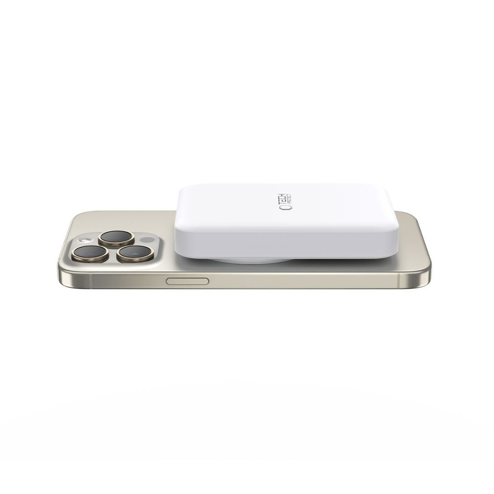 Tech-Protect PB11 Lifemag MagSafe PowerBank Μαγνητικό PowerBank Κινητού 10000 mAh - White