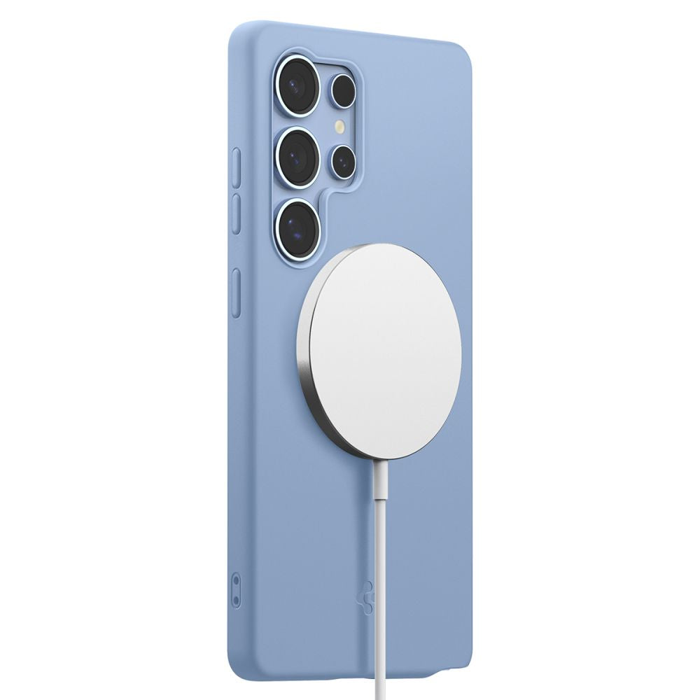 Spigen Samsung Galaxy S25 Ultra - Silicone Fit Mag Θήκη Σιλικόνης με MagSafe - Sapphire Blue