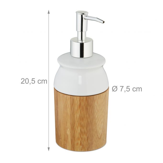 Relaxdays Σαπουνοθήκη Dispenser - Natural - 4052025288129