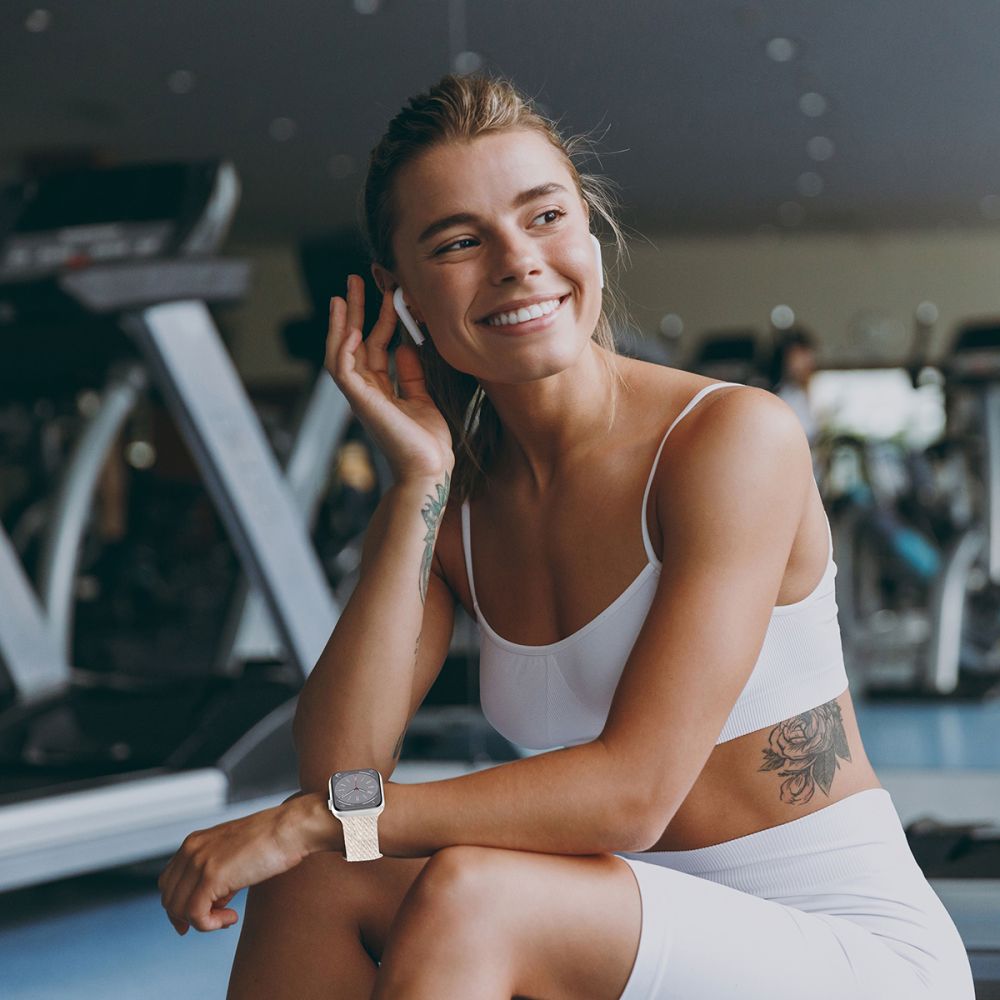 Tech-Protect Λουράκι Apple Watch 8/9/10/11 - SE (1/2/3) - Ultra (1/2/3) – 44/45/46/49mm NylonMag - Starlight