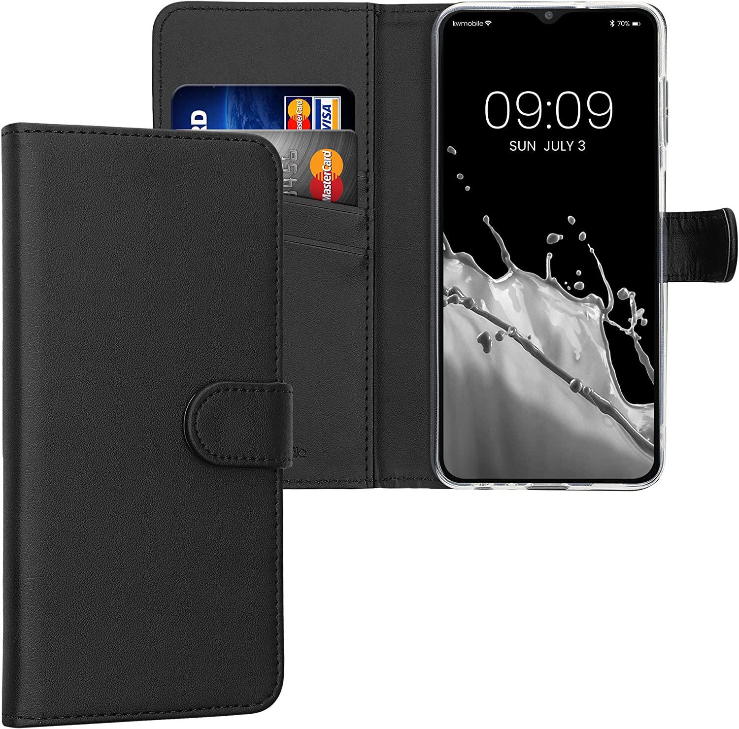 KW Samsung Galaxy A13 4G Θήκη Πορτοφόλι Stand - Black - 60024.01