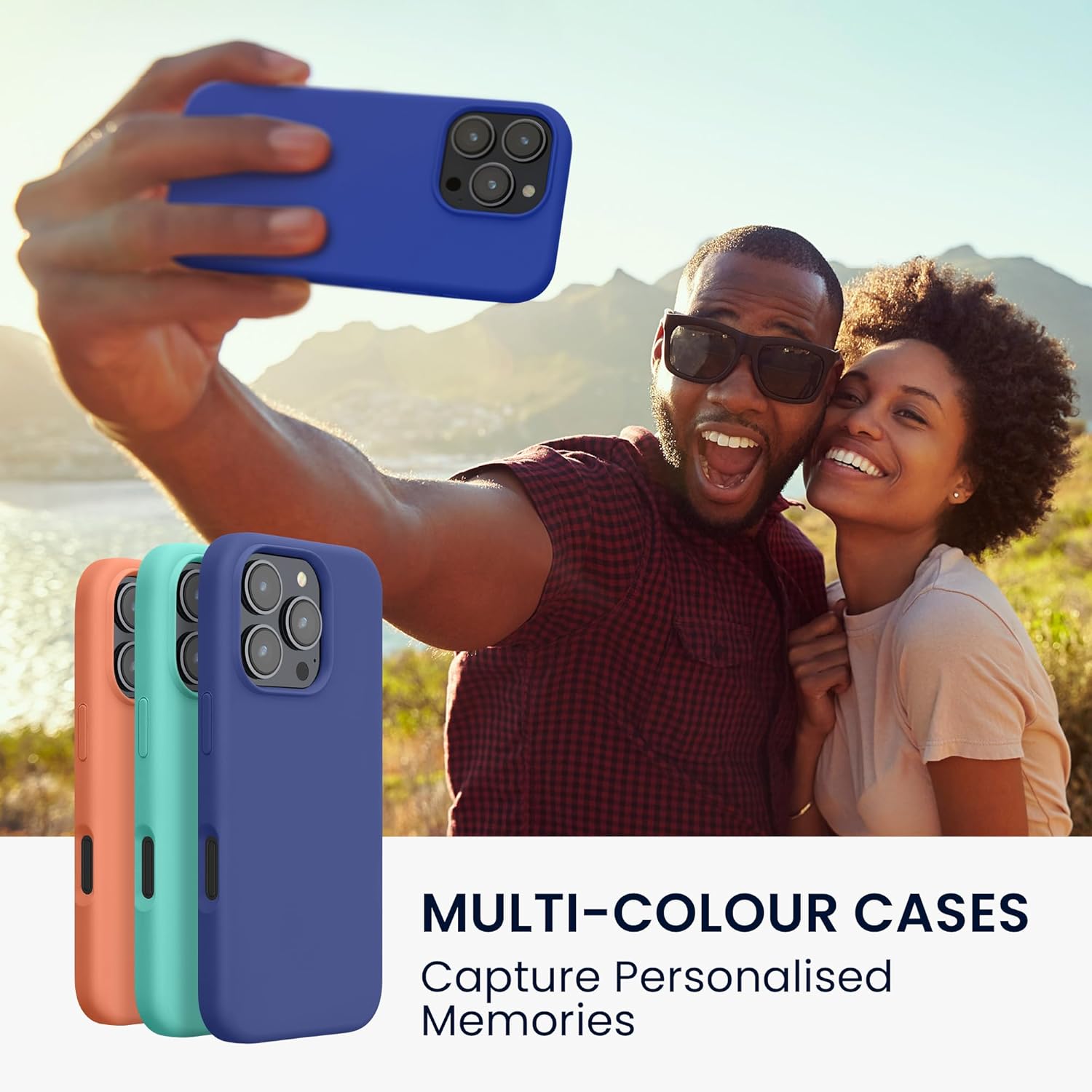 KW iPhone 16 Pro Max Θήκη Σιλικόνης Rubberized TPU - Baltic Blue