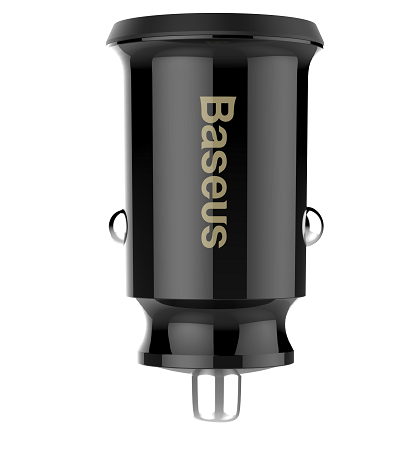 Baseus Grain Car Charger - Φορτιστής Αυτοκινήτου 3.1A 2xUSB Ports - Black - CCALL-ML01