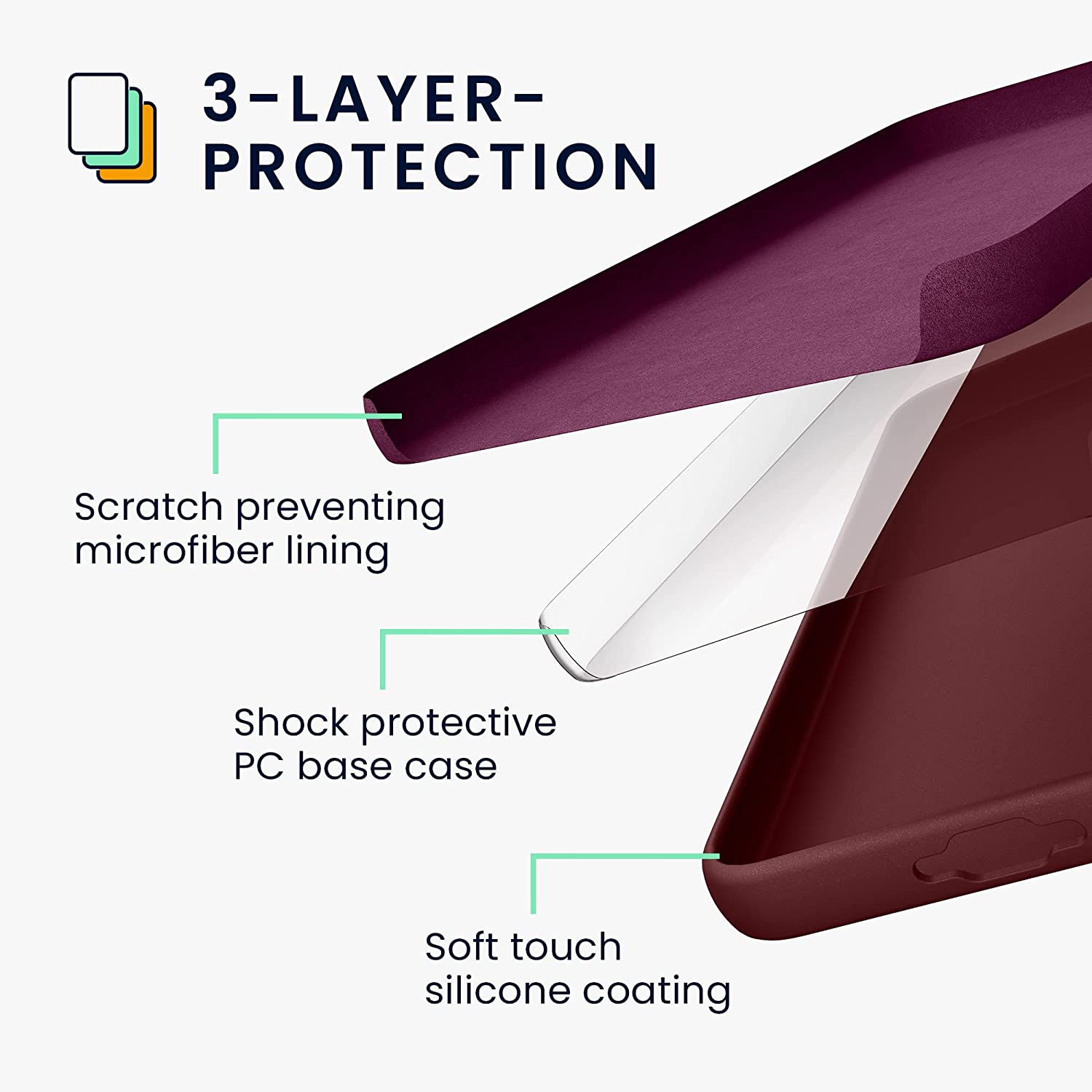 KW Samsung Galaxy S23 Plus Θήκη Σιλικόνης Rubberized TPU - Bordeaux Purple - 60274.187