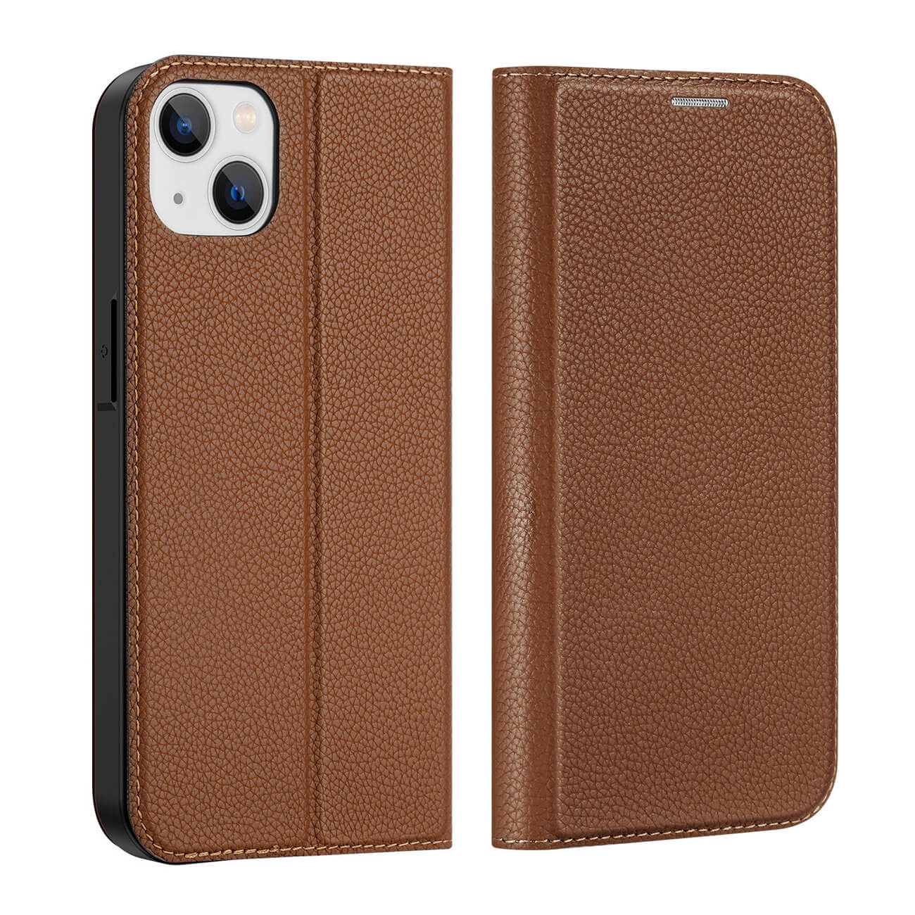 Dux Ducis iPhone 14 Plus Skin X2 Flip Stand Case Θήκη Βιβλίο - Brown