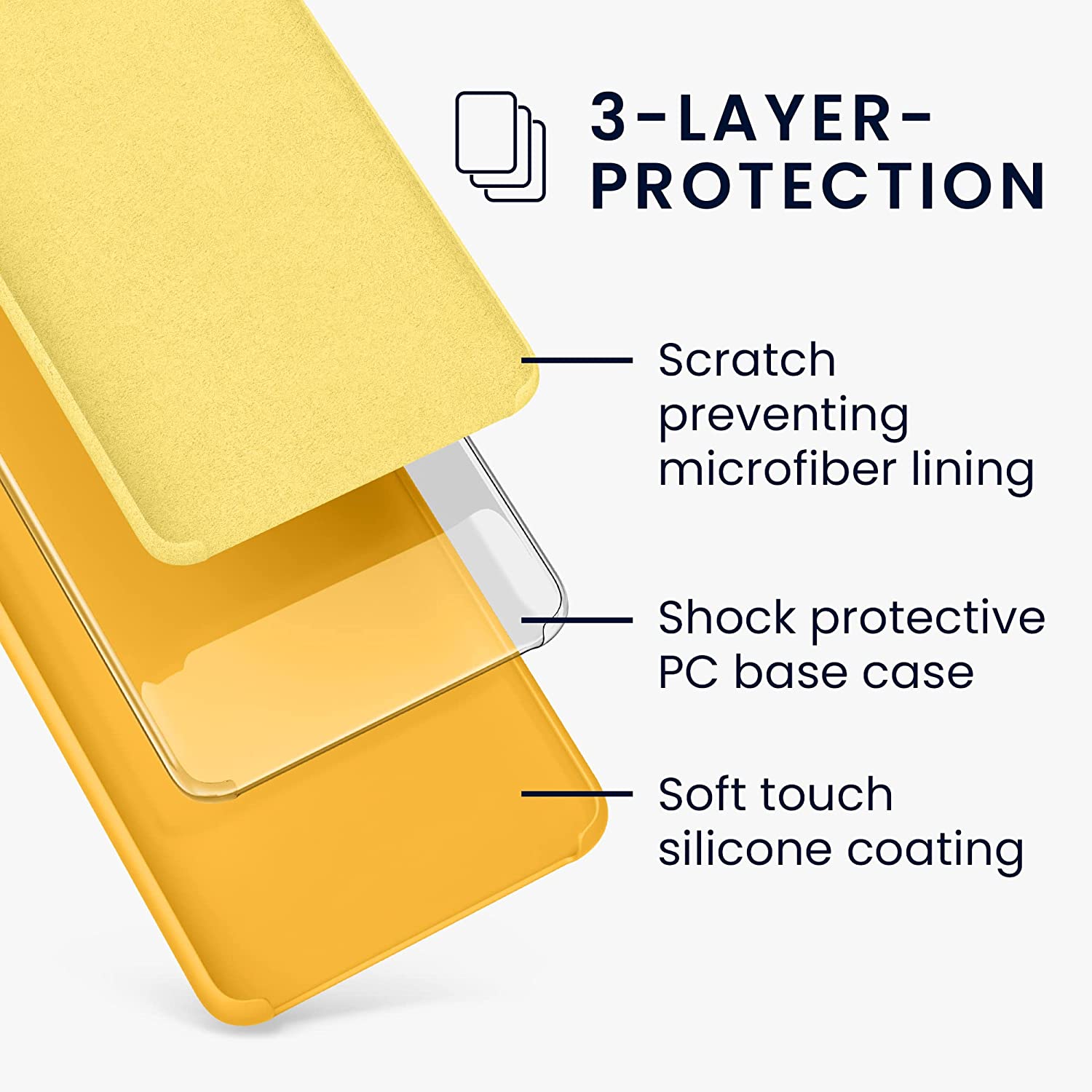 KW Samsung Galaxy A33 5G Θήκη Σιλικόνης Rubberized TPU - Honey Yellow - 57833.143