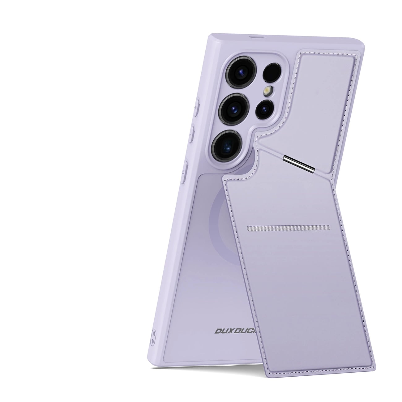 Dux Ducis Samsung Galaxy S24 Ultra Rafi II Mag Anti - RFID Θήκη με Υποδοχή για Κάρτες / Stand και MagSafe - Purple