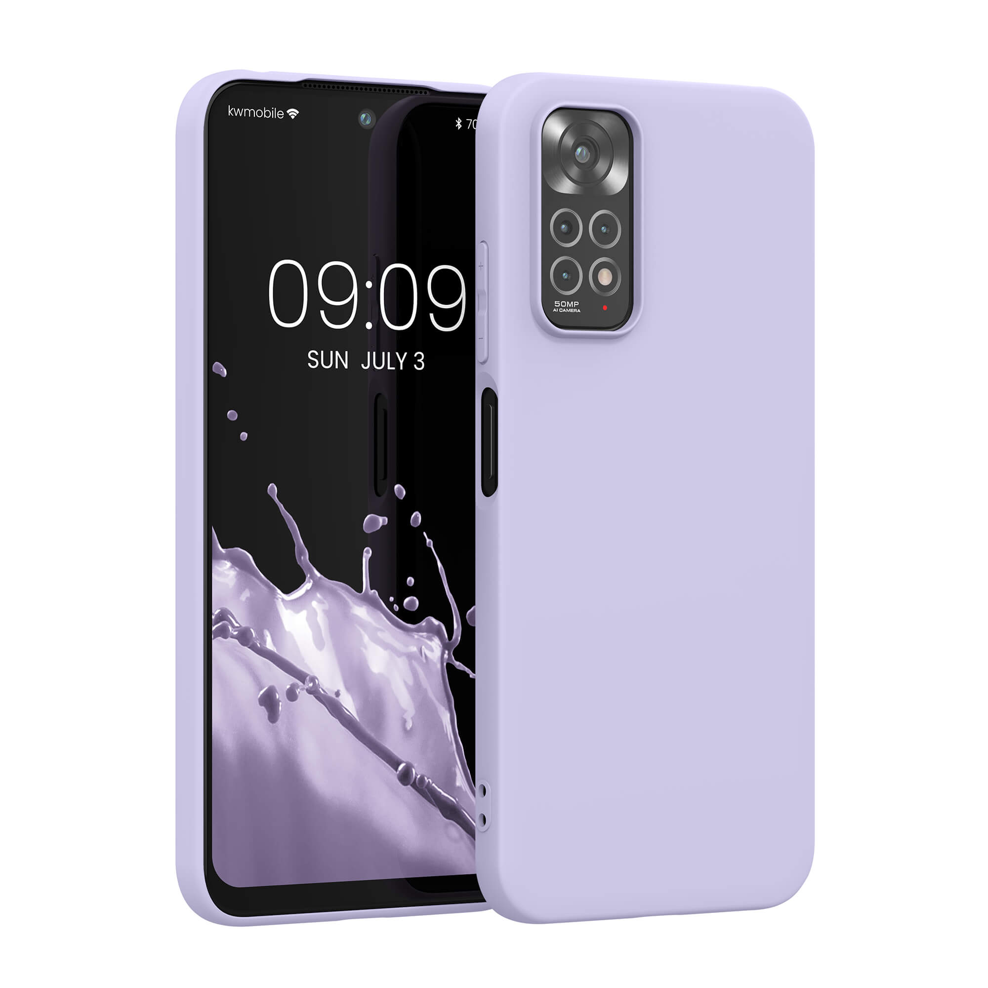 KW Xiaomi Redmi Note 11 / Redmi Note 11S Θήκη Σιλικόνης TPU - Lavender - 57368.108