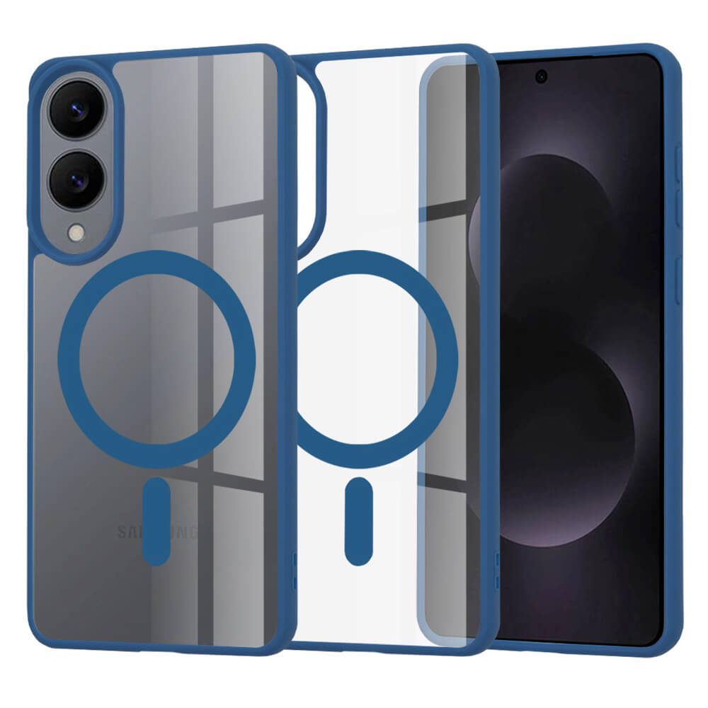 Techsuit Samsung Galaxy S25 Edge - MagSafe Pro - Σκληρή Θήκη με Πλαίσιο Σιλικόνης - Blue