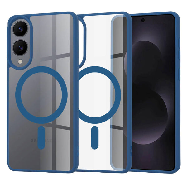 Techsuit Samsung Galaxy S25 Edge - MagSafe Pro - Σκληρή Θήκη με Πλαίσιο Σιλικόνης - Blue