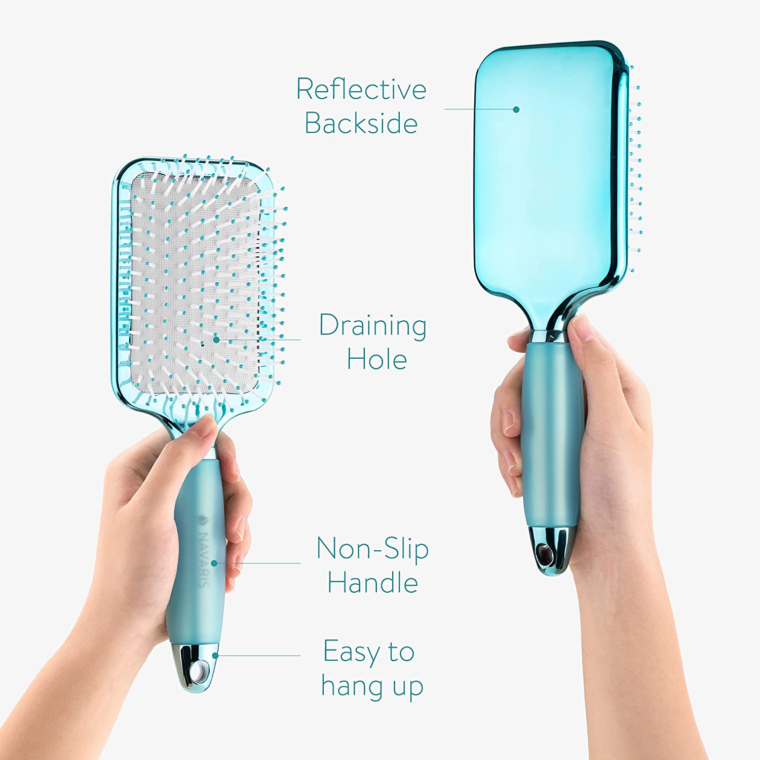 Navaris Βούρτσα Μαλλιών - Blue / White - 55073.01