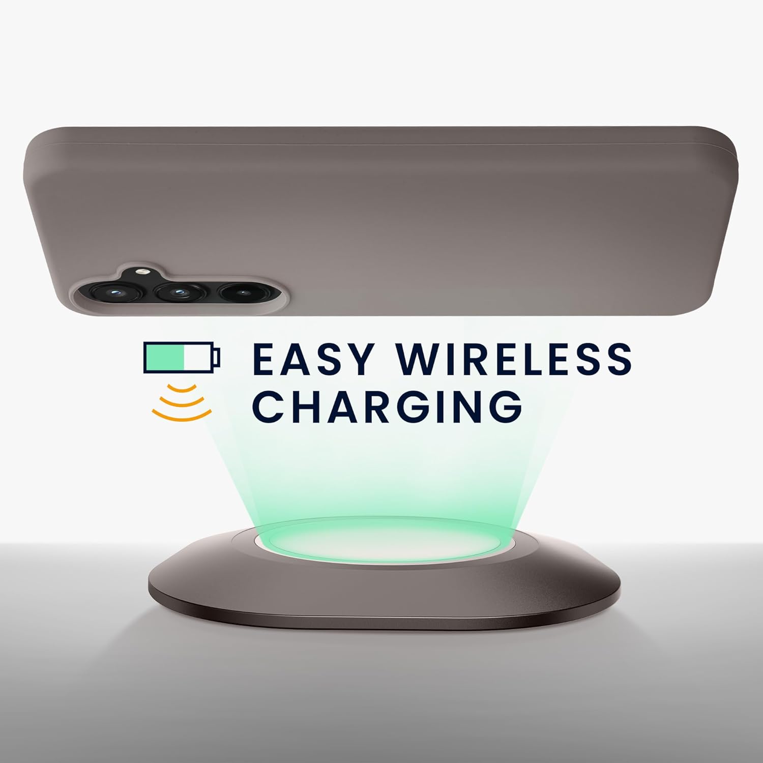 KW Samsung Galaxy A55 5G Θήκη Σιλικόνης Rubberized TPU - Stone Dust