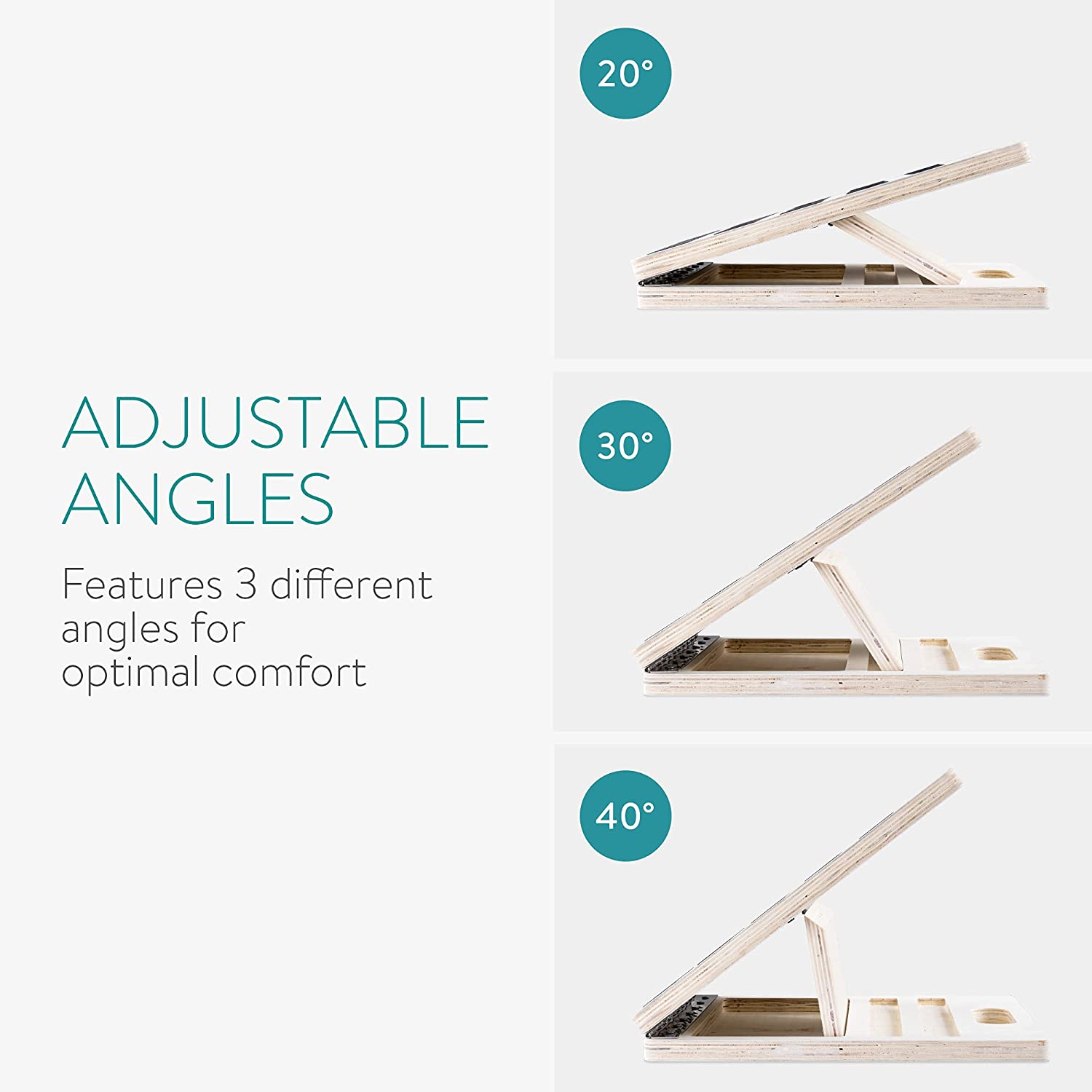 Navaris Ξύλινη Σανίδα Εκγύμνασης για Γάμπες με Κλίση - 54275.01