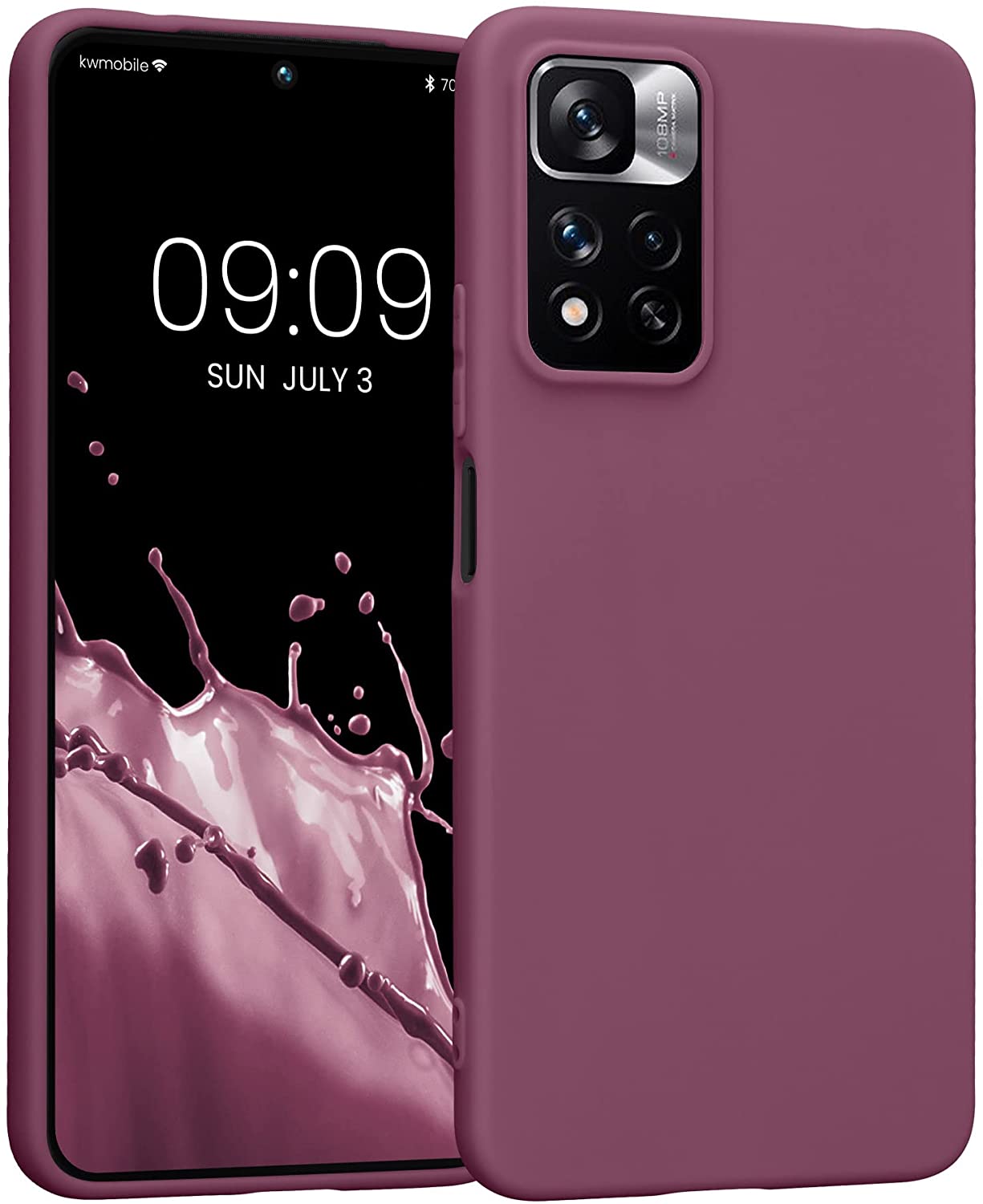 KW Xiaomi Redmi Note 11 Pro+ 5G Θήκη Σιλικόνης TPU - Bordeaux Purple - 58095.187