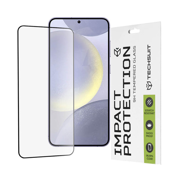 Techsuit Samsung Galaxy S24 Plus / S25 Plus 9H 111D 0.33mm Full Screen Full Glue Tempered Glass Αντιχαρακτικό Γυαλί Οθόνης - Black