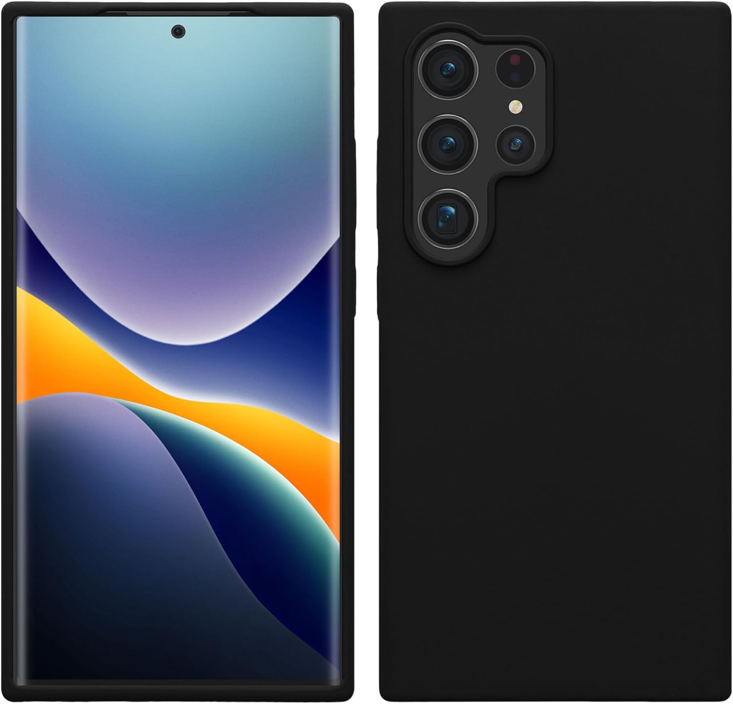 KW Samsung Galaxy S24 Ultra Θήκη Σιλικόνης Rubberized TPU - Black