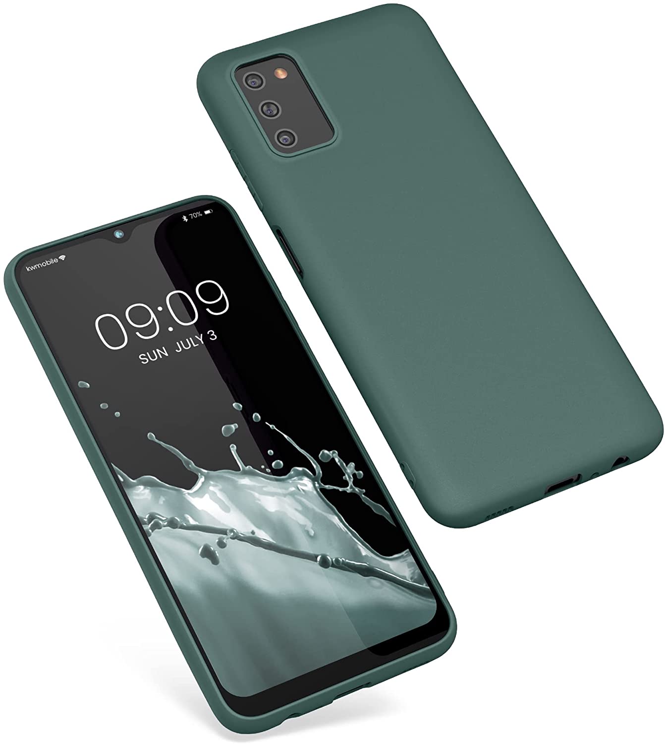 KW Samsung Galaxy A03s Θήκη Σιλικόνης TPU - Teal Green - 56517.171