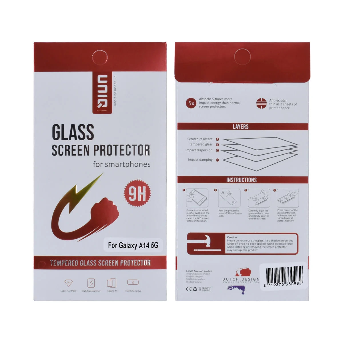 Tuniq Samsung Galaxy A14 5G - Προστασία Οθόνης - Αντιχαρακτικό Γυαλί / Tempered Glass - Διάφανο