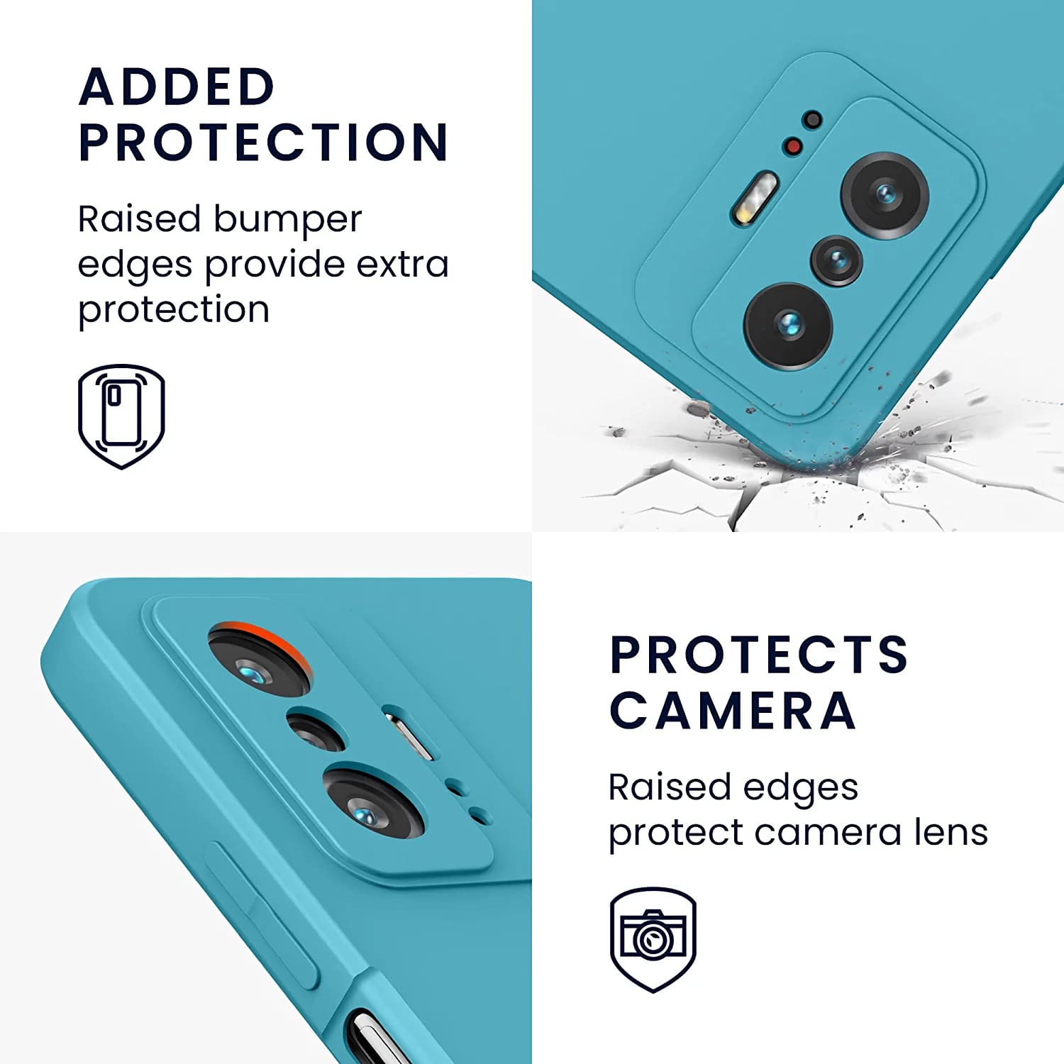 KW Xiaomi 11T / 11T Pro Θήκη Σιλικόνης Rubberized TPU - Sea Blue - 56573.223