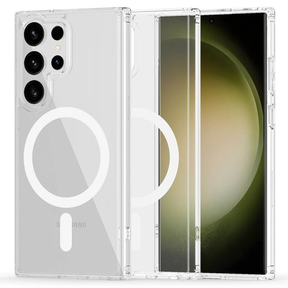 Techsuit Samsung Galaxy S24 Ultra - MagSafe Pro - Σκληρή Θήκη με Πλαίσιο Σιλικόνης - Transparent