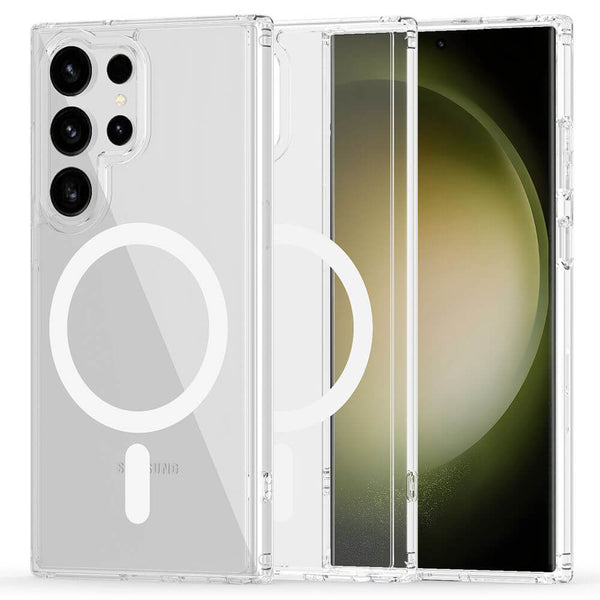 Techsuit Samsung Galaxy S24 Ultra - MagSafe Pro - Σκληρή Θήκη με Πλαίσιο Σιλικόνης - Transparent