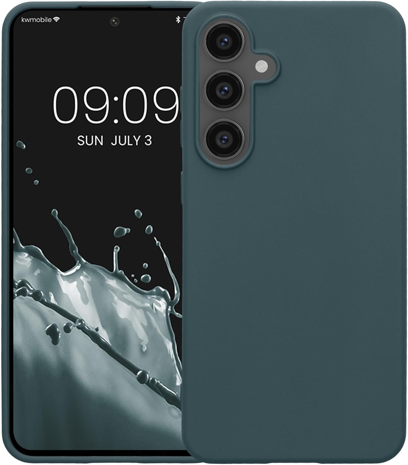 KW Samsung Galaxy S24 FE Λεπτή Θήκη Σιλικόνης TPU - Dark Slate