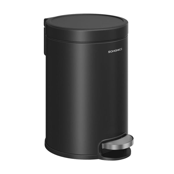 Songmics Κάδος Απορριμμάτων για το Μπάνιο - 3L - Ink Black - LTB013BZ01